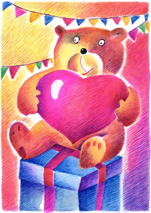 Teddy Bear Has His Thoughts on Love