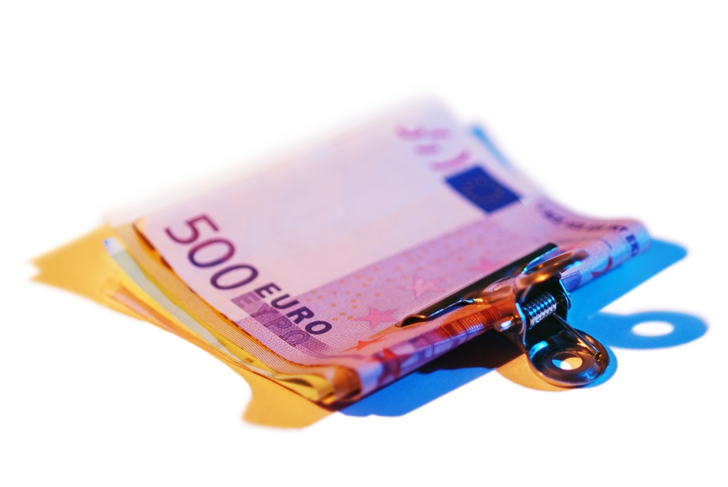 Money: Clipped Euro Notes