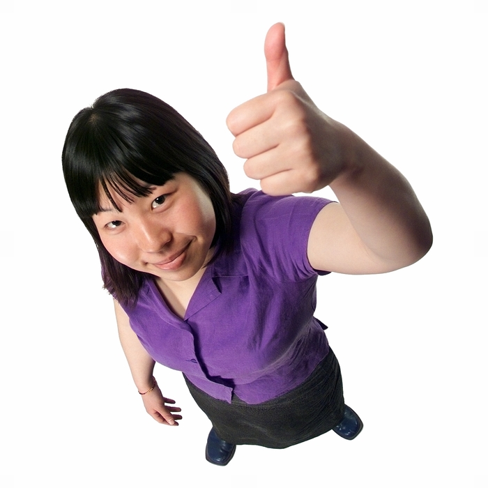 Woman Giving a Thumbs Up