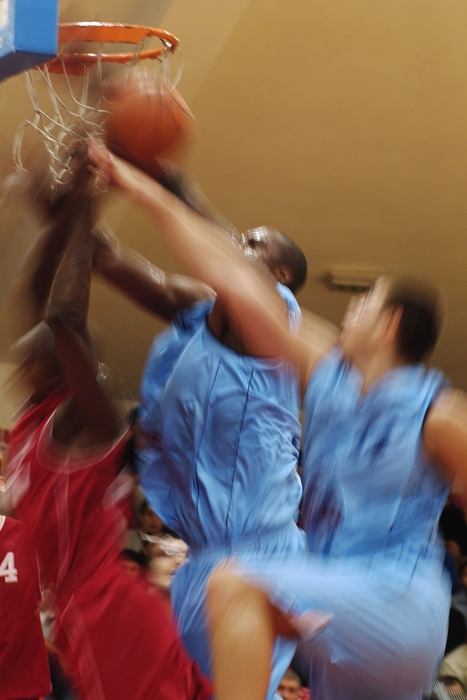 Basketball Player Takes a Shot