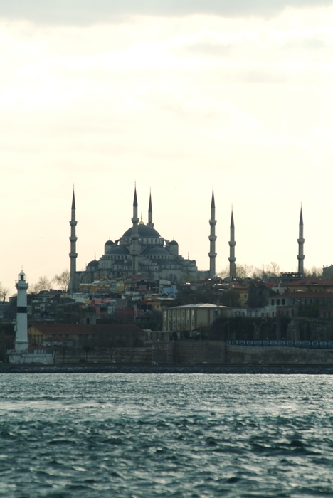 Bosphorus and The Blue Mosque Istanbul, Turkey