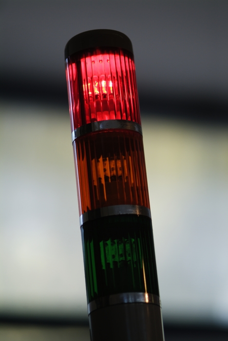 Red, Green and Orange LED Lights