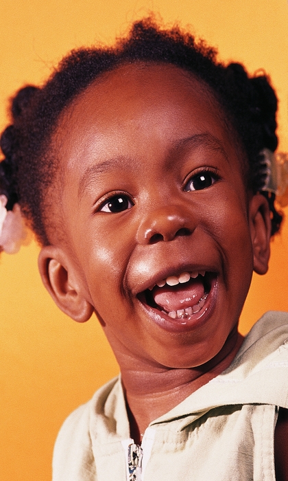 Smiling Girl African-American 