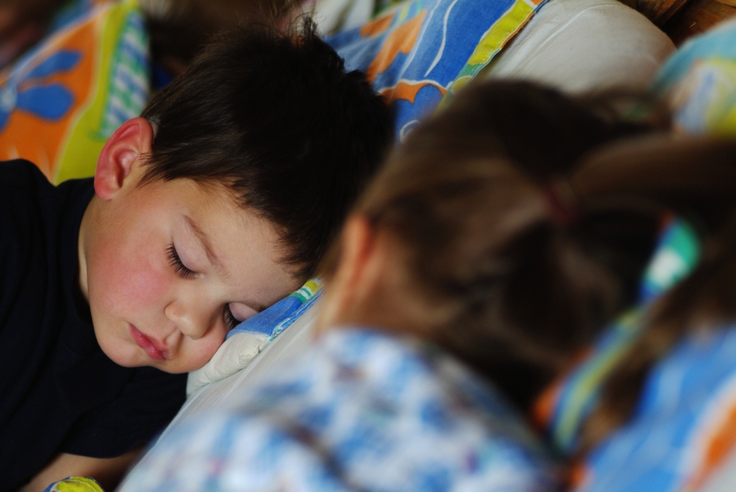 Two Young Children Sleeping