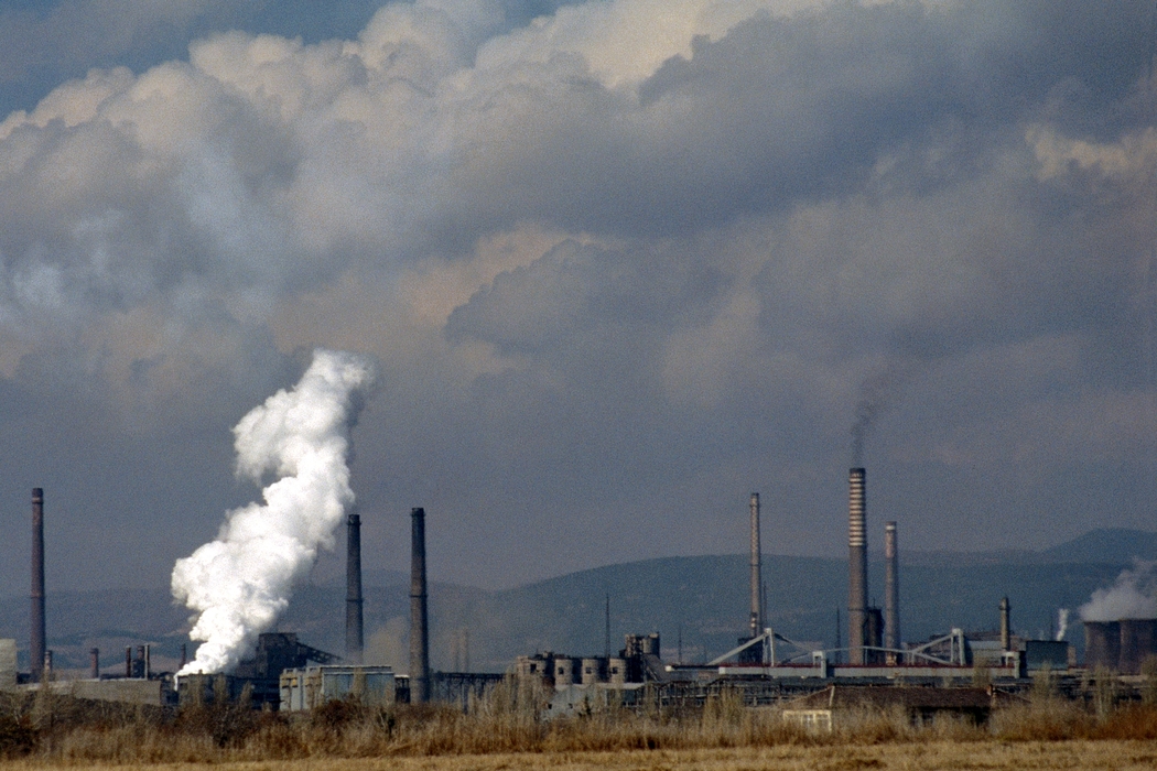 Factories and Refineries Belching Smoke