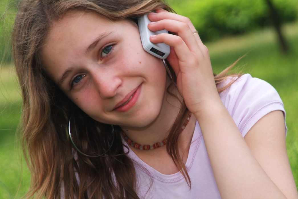 Girl Talking on Cell Phone
