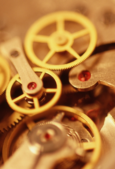 Close-Up Watch Gears