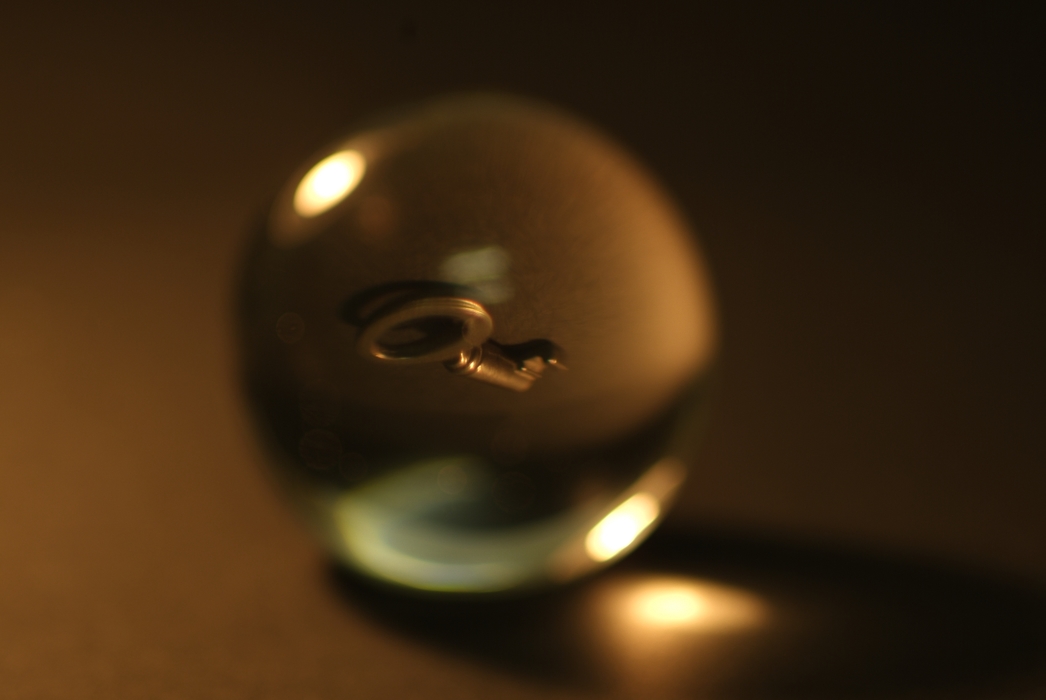 Crystal Ball with Key Inside