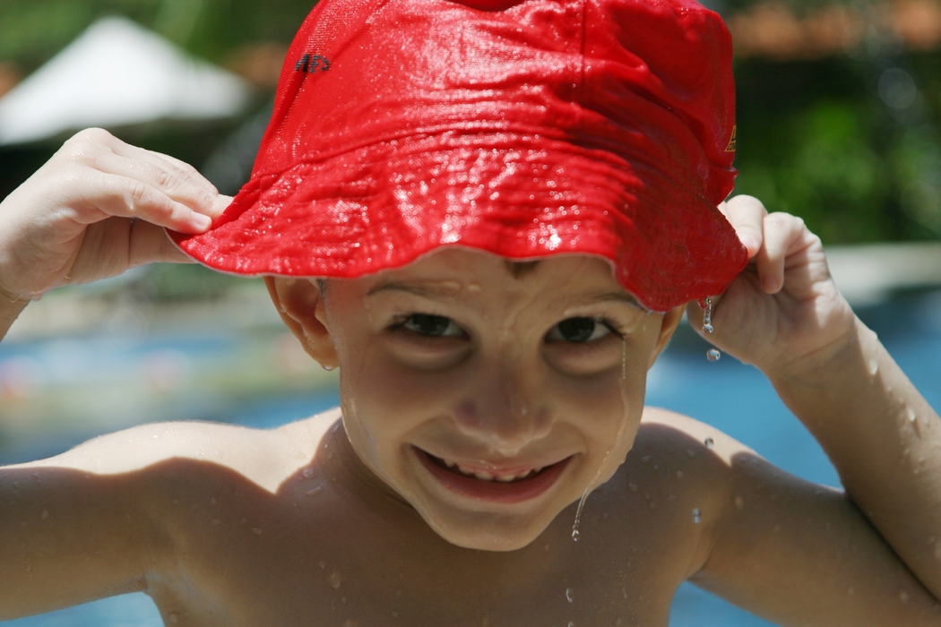 Boy with a Wet Red Hat
