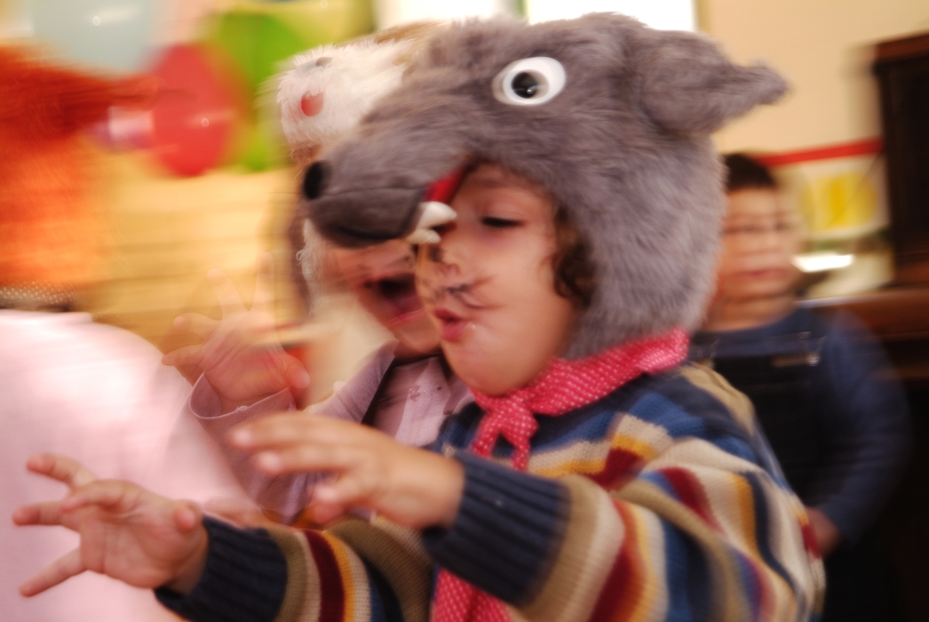 Child in Mouse Costume At Nursery School