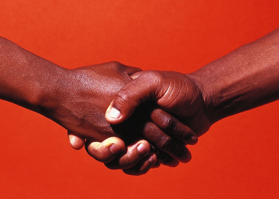 African-American Shaking Hands