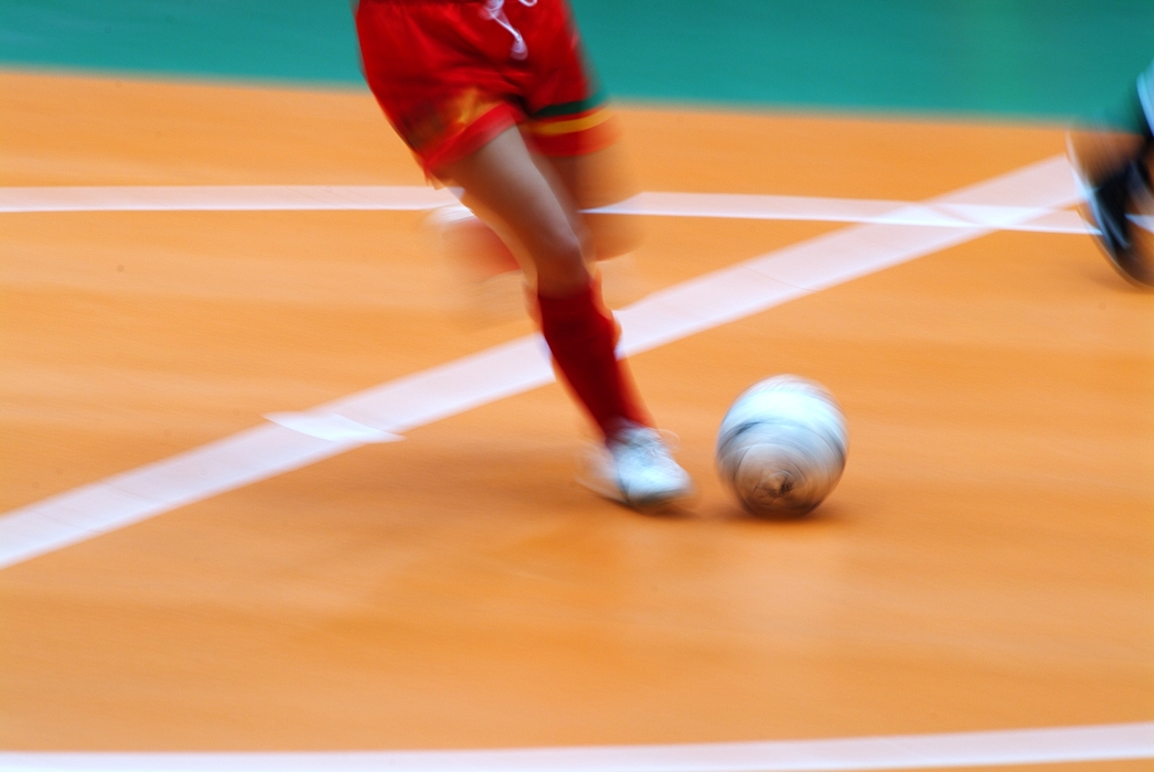 European Football: Soccer Player with the Ball