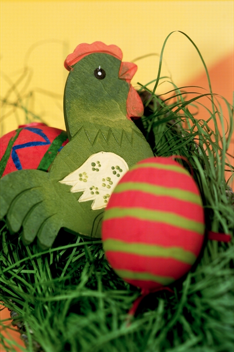 Easter Chick with Painted Egg