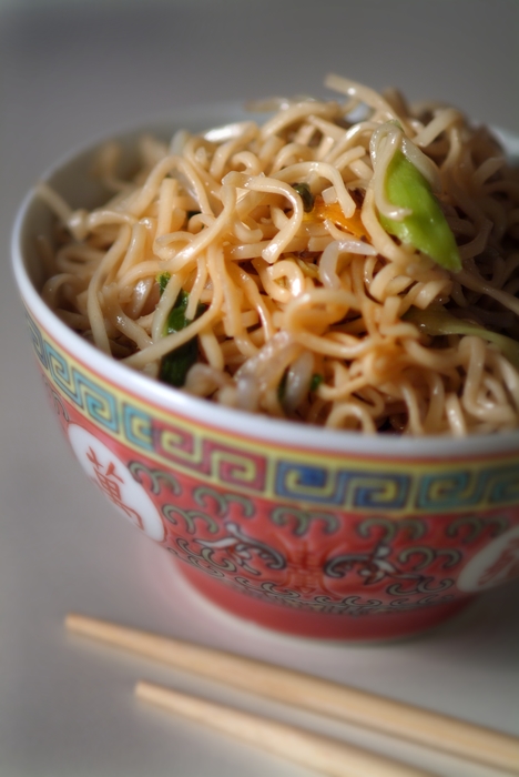 Chinese Noodles and Chopsticks