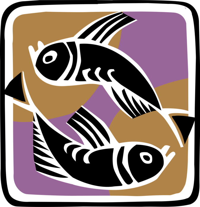 Vector Illustration of Symbolic Fish