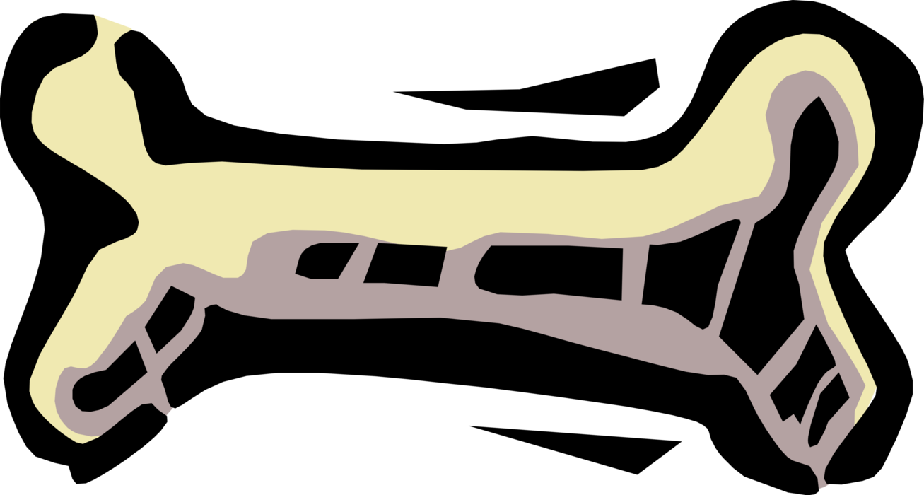 Vector Illustration of Family Pet Dog's Bone
