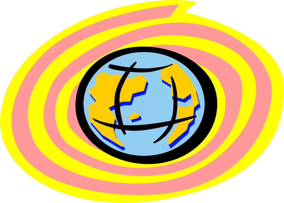 Vector Illustration of Planet Earth World Globe