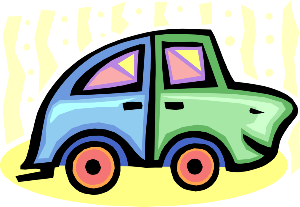 Vector Illustration of Automobile Car Motor Vehicle Transportation Conveyance