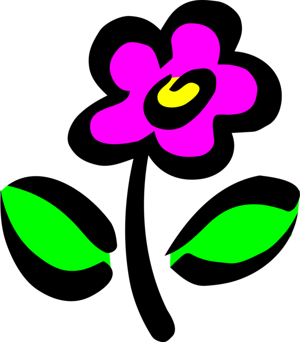 Vector Illustration of Summer Garden Flower