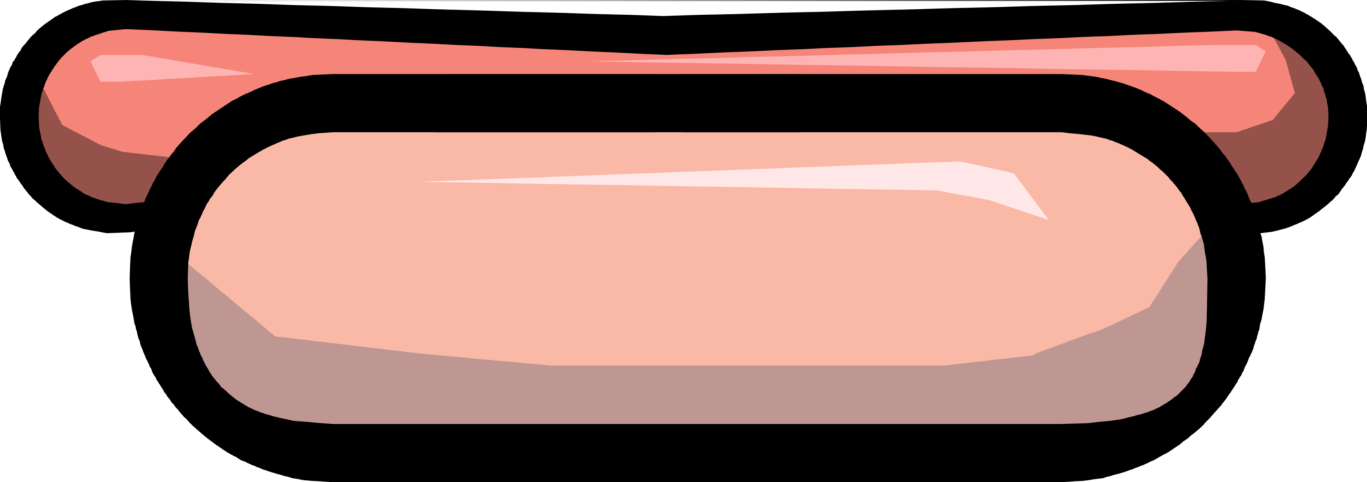 Vector Illustration of Anthropomorphic Cooked Hot Dog or Hotdog Frankfurter Sausage Street Food on Bun