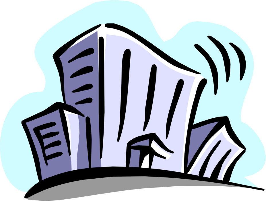 Vector Illustration of Office Buildings Symbol