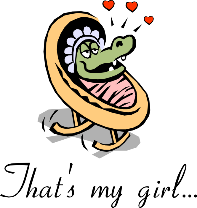 Vector Illustration of Alligator Reptile Baby…A Sight to Behold