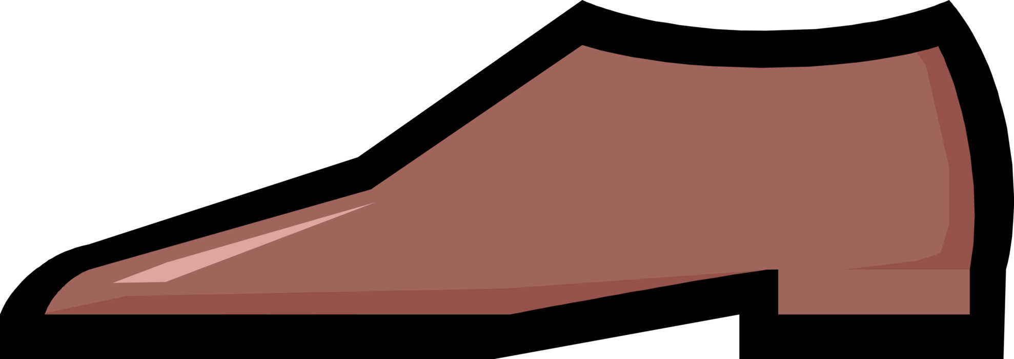 Vector Illustration of Men's Dress Shoe Footwear