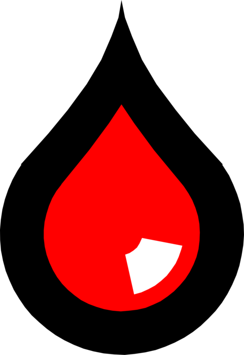 Vector Illustration of Drop of Human Blood Plasma