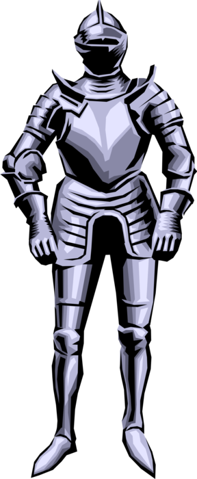 Vector Illustration of Chivalry Medieval Knight in Armor