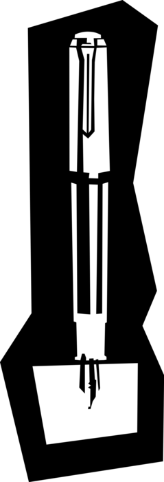 Vector Illustration of Business Pen Writing Instrument