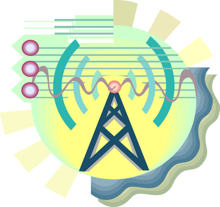 Vector Illustration of Communication Transmission Symbol