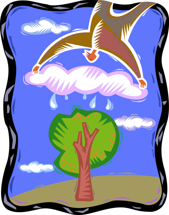Vector Illustration of Nurture Nature to Create Thriving Environment