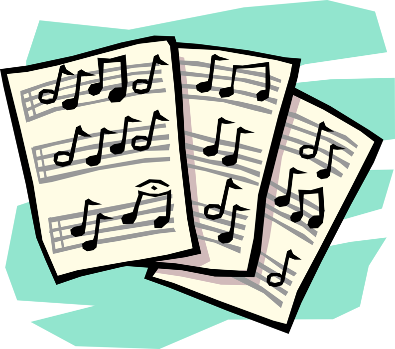 Vector Illustration of Sheet Music Musical Notation