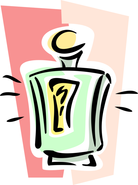 Vector Illustration of Scented Eau de Cologne Perfume Fragrance