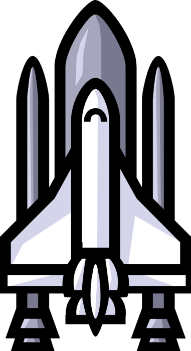 Vector Illustration of The United States NASA Space Shuttle