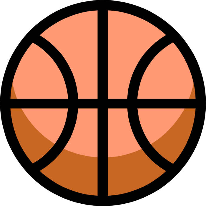 Vector Illustration of Sport of Basketball Game Ball