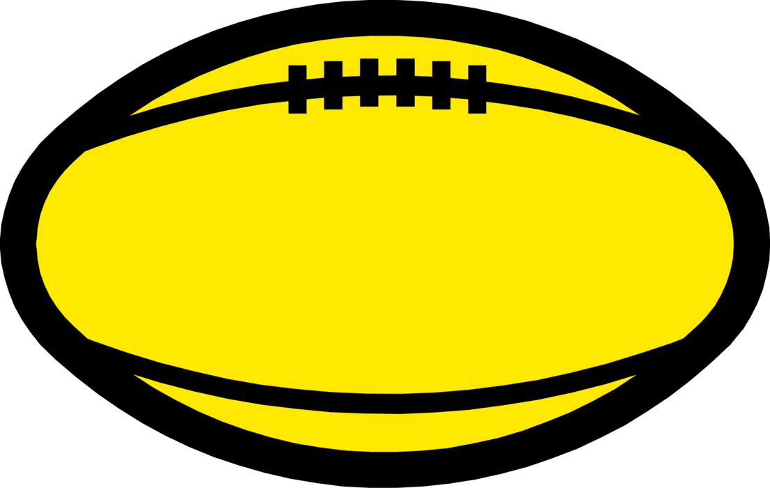 Vector Illustration of Sport of Rugby Game Ball