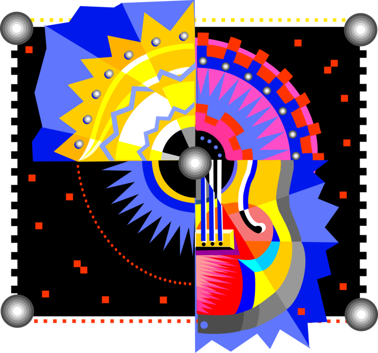 Vector Illustration of Musical Instrument Design