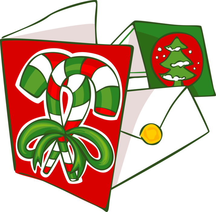 Vector Illustration of Festive Christmas Seasons Greeting Cards
