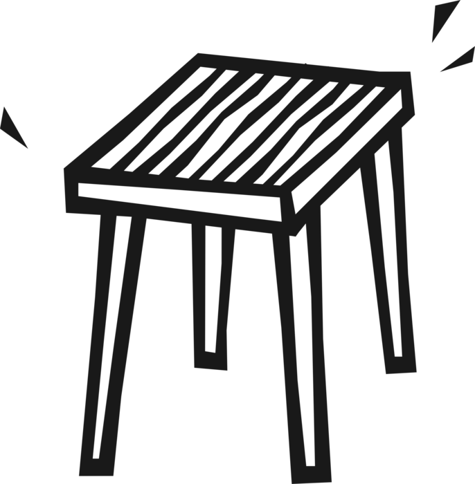 Vector Illustration of End Table Furniture