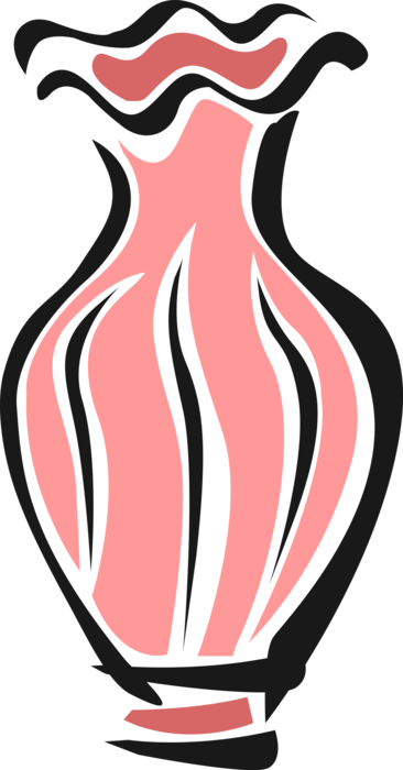 Vector Illustration of Flower Vase