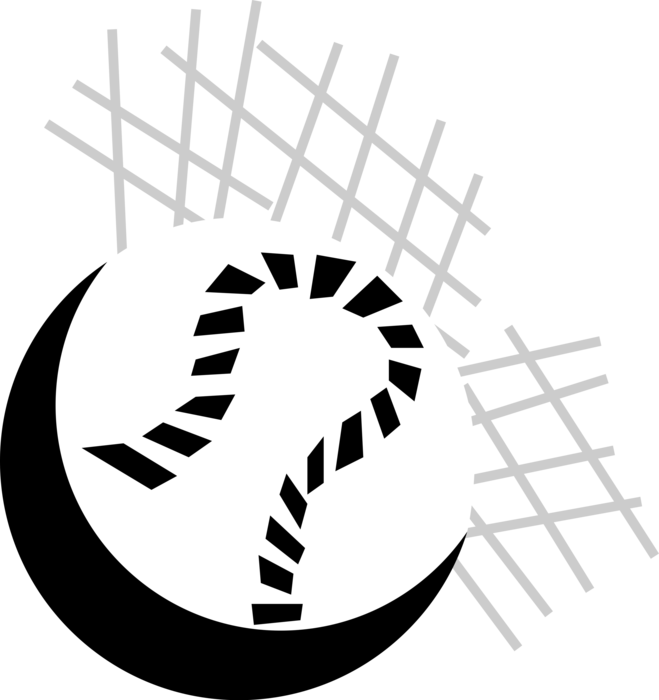 Vector Illustration of American Pastime Sport of Baseball Game Sports Ball