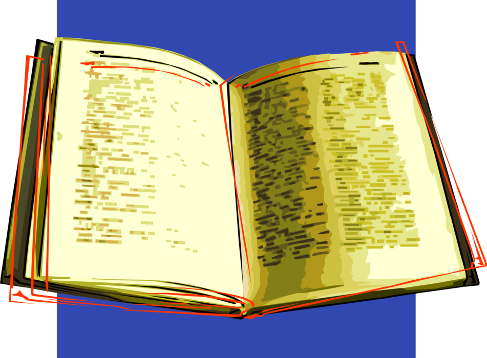 Vector Illustration of Christian Holy Bible Good Book Word of God