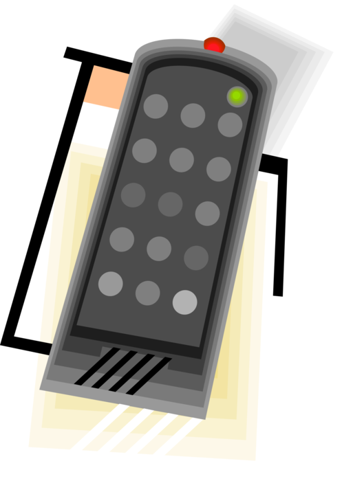 Vector Illustration of Television TV Remote Control