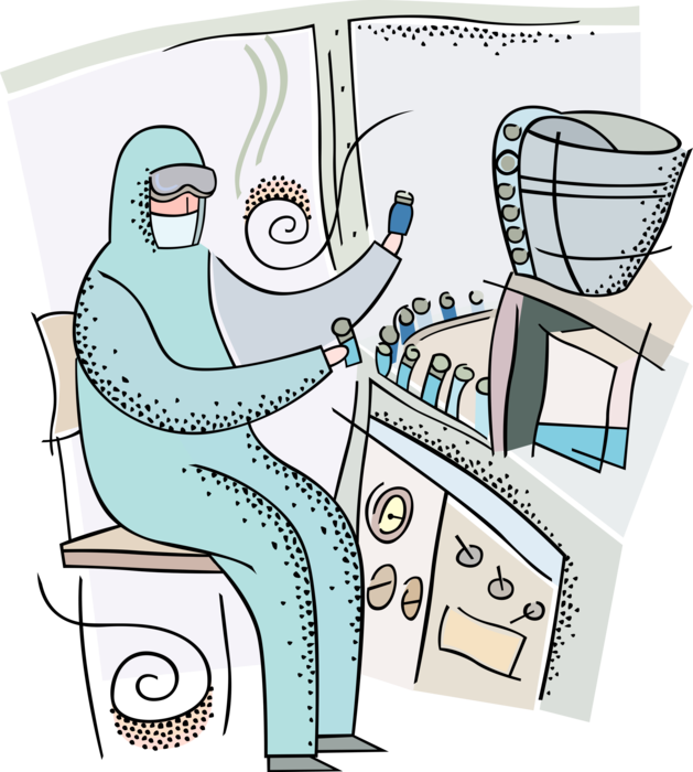 Vector Illustration of Pharmaceutical Chemical Research Scientist Inspects New Medical Drug in Laboratory