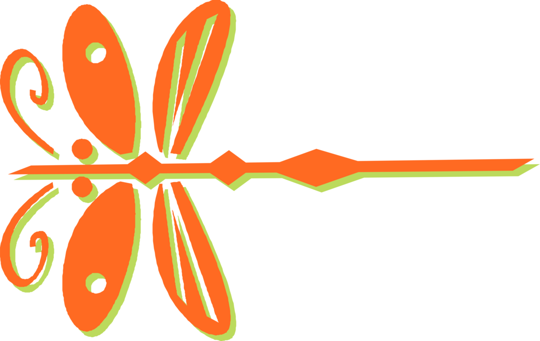 Vector Illustration of Dragonfly Insect in Flight