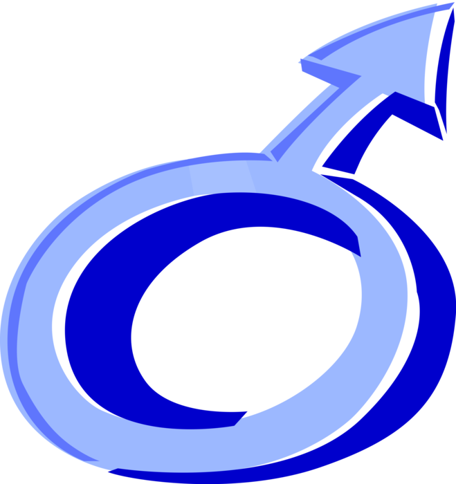 Vector Illustration of Male Sex Gender Mars Symbol