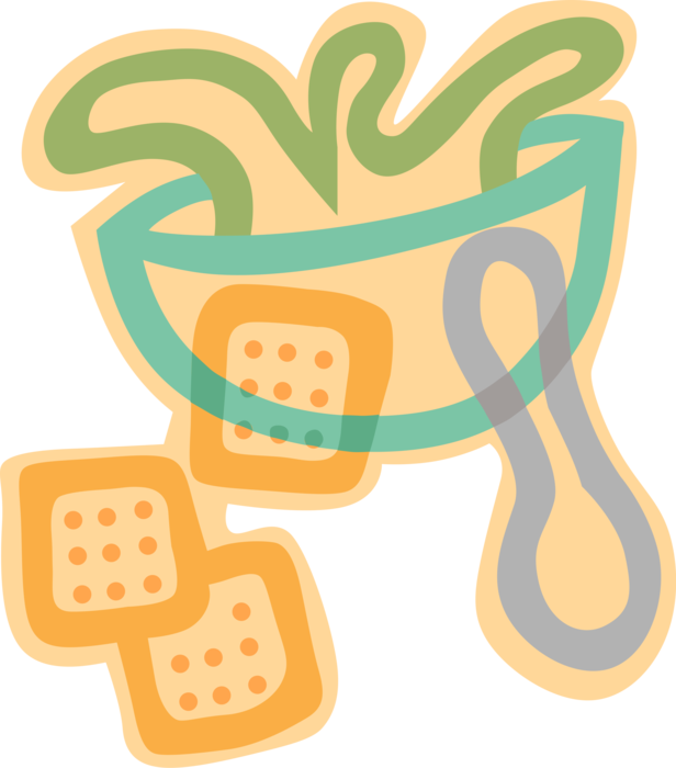 Vector Illustration of Breakfast Cereal Bowl
