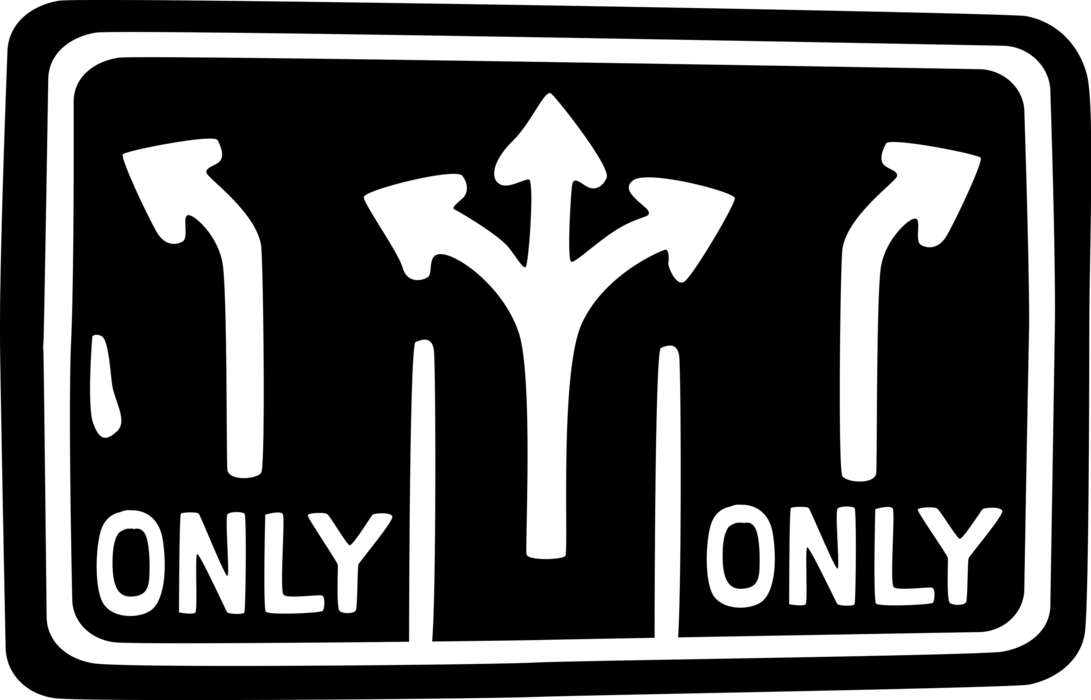Vector Illustration of Traffic Highway and Road Signs Indicate Direction