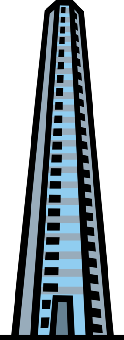 Vector Illustration of Architecture Building Tower